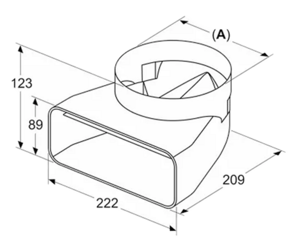 Verloopadapter 150-220-89-afmetingen