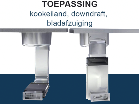 toepassing purivent plasmafilter - downdraft