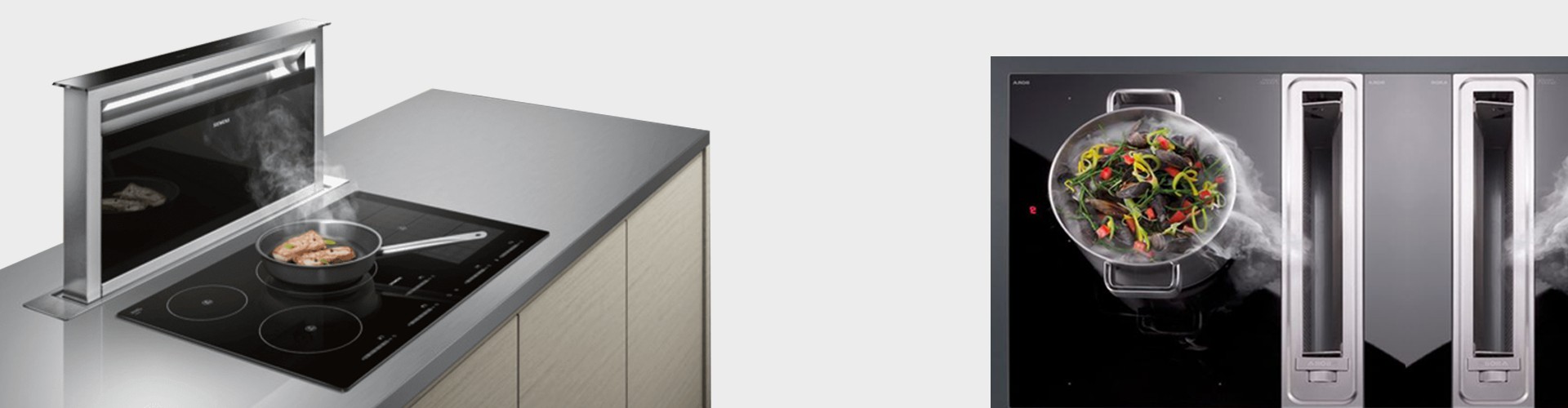 Kookplaat met afzuiging